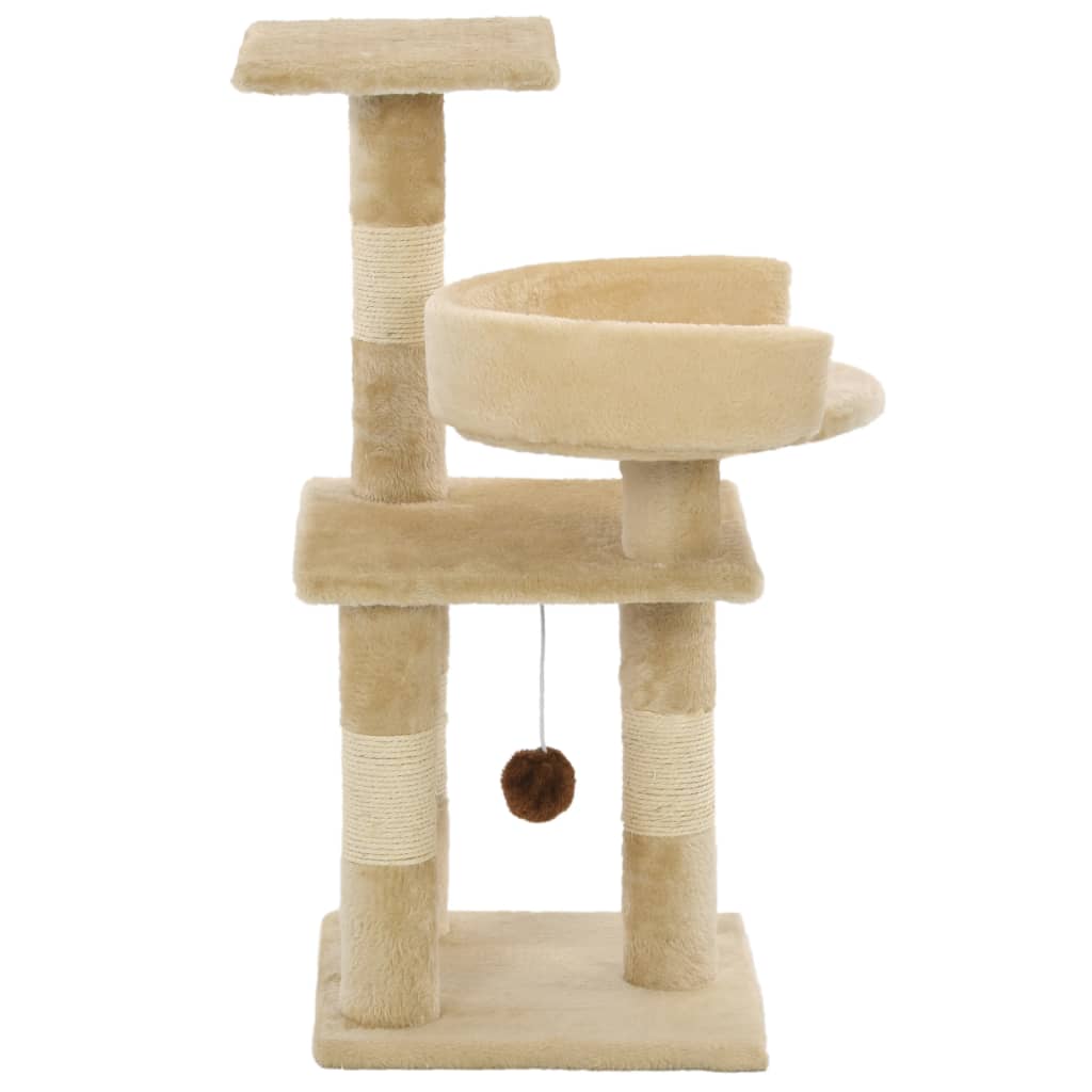 Vidaxl Cat Scrating Post z Sisal Scrating Posts 65 cm Beige