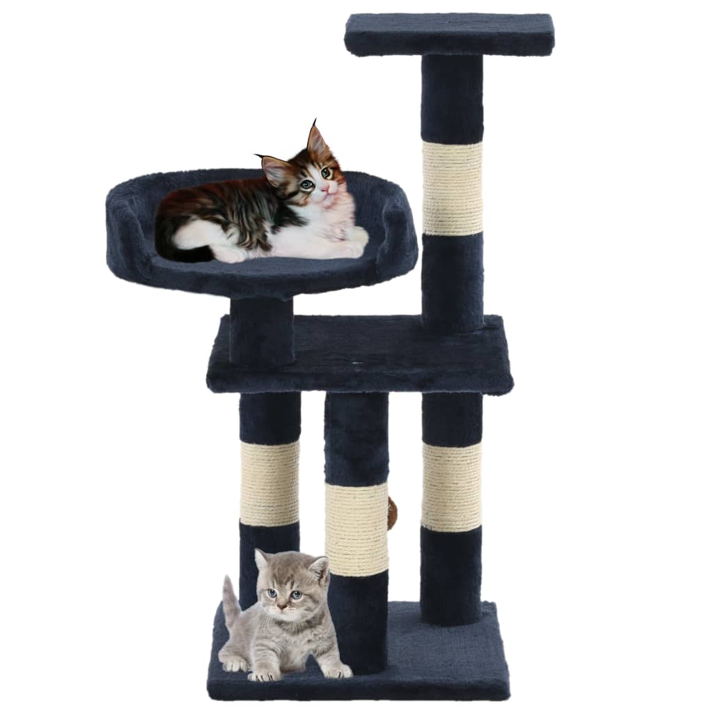 Vidaxl Cat Stracing Post avec sisal Scratch Posts 65 cm bleu