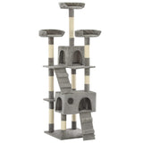 Vidaxl Cat Stracing Post avec sisal Scratch Posts 170 cm Gray