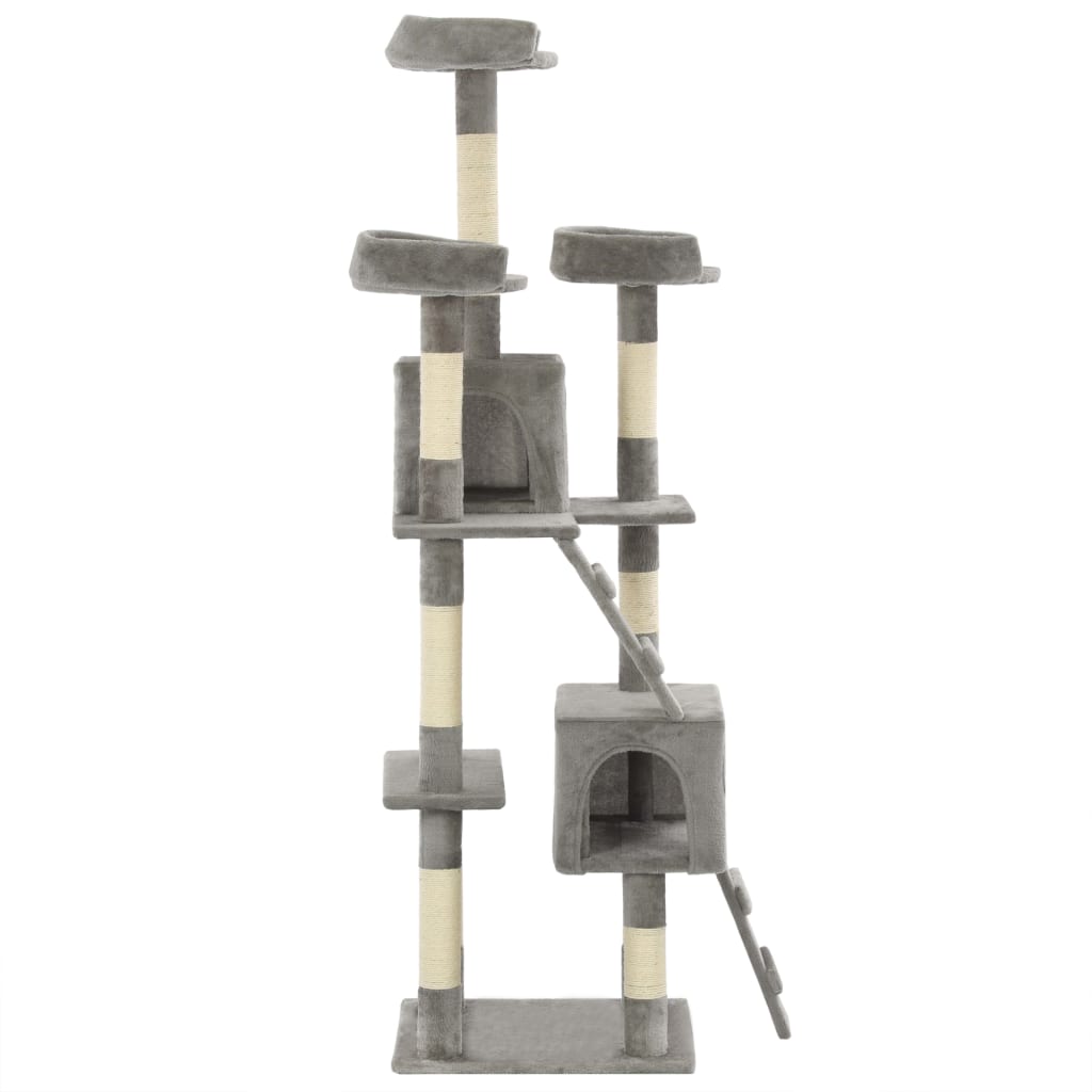 Vidaxl Cat Stracing Post avec sisal Scratch Posts 170 cm Gray
