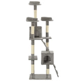 Vidaxl Cat Stracing Post avec sisal Scratch Posts 170 cm Gray