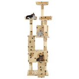 Vidaxl Cat Scratch Post avec sisal Scratch Posts 170 cm Pootprints Beige