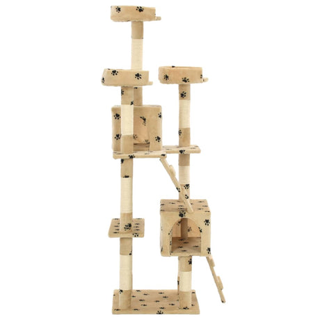Vidaxl Cat Scratch Post avec sisal Scratch Posts 170 cm Pootprints Beige