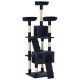 Vidaxl Cat Stracing Post avec sisal Scratch Posts 170 cm bleu