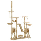 Vidaxl Cat Scratch Post avec Sisal Scratch Posts 230-250 cm beige