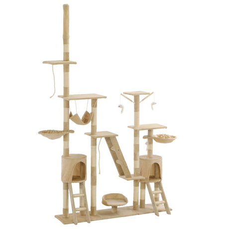 Vidaxl Cat Scratch Post avec Sisal Scratch Posts 230-250 cm beige