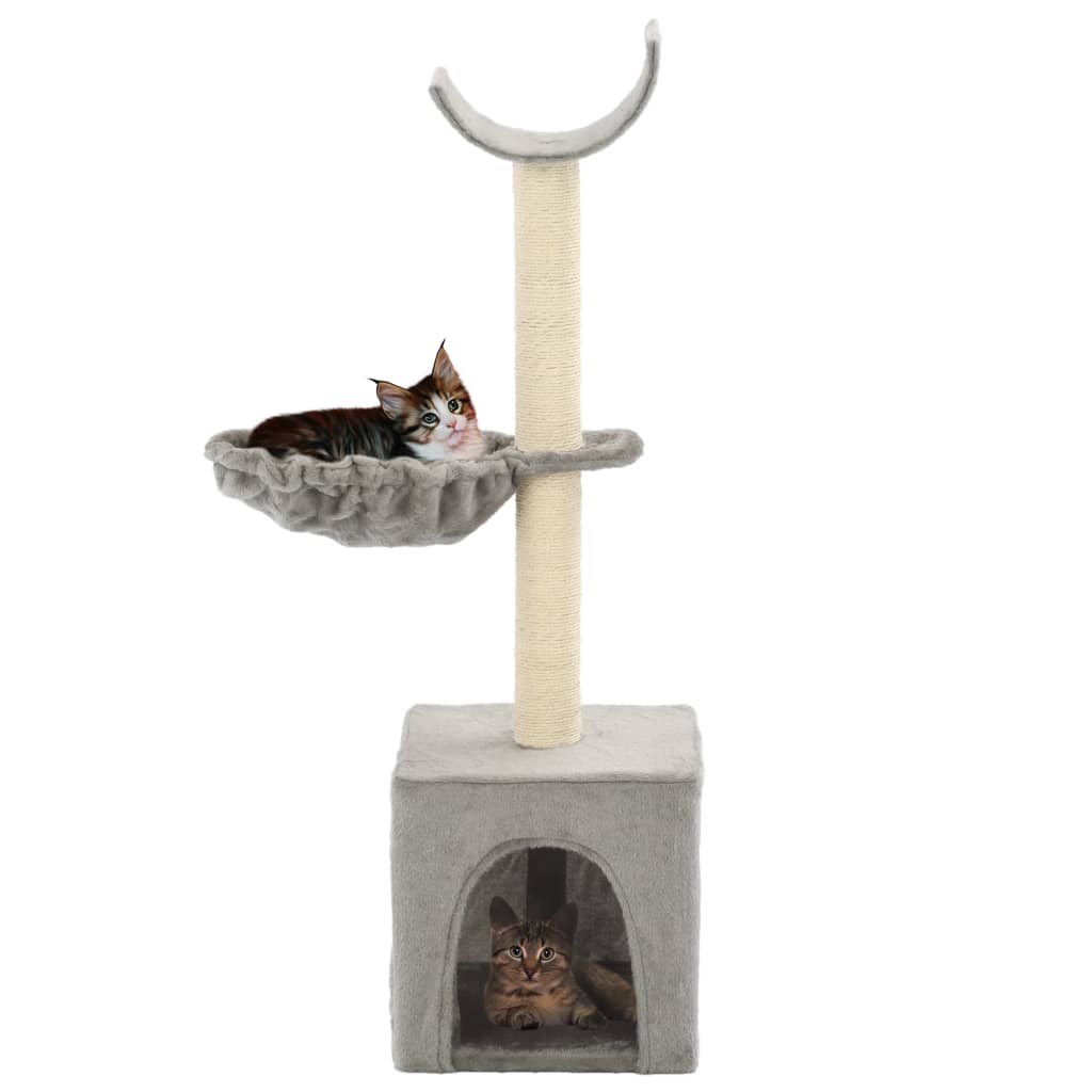 Vidaxl Cat Stracing Post avec sisal Scratch Posts 105 cm Gray