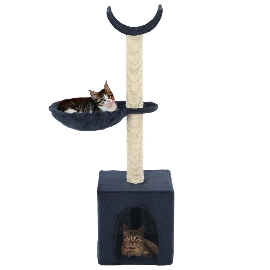 Vidaxl Cat Scraping Post mit Sisal -Kratzern 105 cm blau