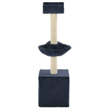 Vidaxl Cat Scraping Post mit Sisal -Kratzern 105 cm blau