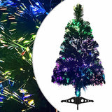 Vidaxl kunstkerstboom 64 cm fibre optique vert