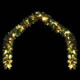 Vidaxl Garland de Noël décoré de balles de Noël et de lumières LED 20 m