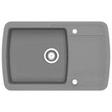 Vidaxl pair simple bol de gris granit