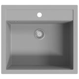 Vidaxl Sink Single Bowl of Granite Grey