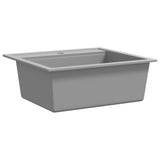 Vidaxl Sink Single Bowl of Granite Grey