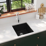 Vidaxl Sink Single Bowl of Granite Black