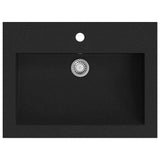 Vidaxl Washbasin 600x450x120 mm de granit noir