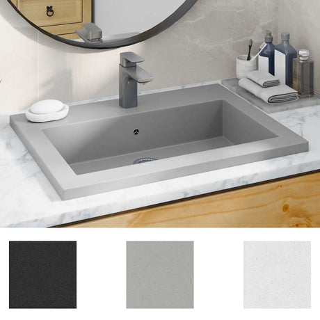 Vidaxl Washbasin 600x450x120 mm gris de granit
