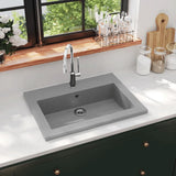 VIDAXL WASHBASIN 600X450X120 MM GREY GREY