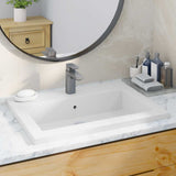 Vidaxl Washbasin 600x450x120 mm de granit blanc