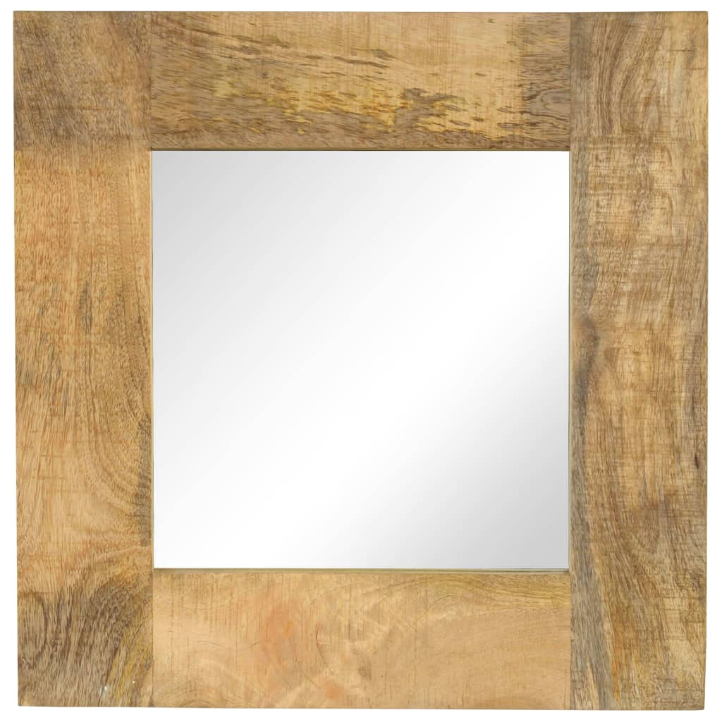 Vidaxl Mirror 50x50 cm Festes Mangoholz