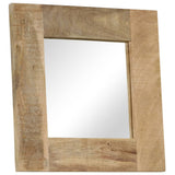 Vidaxl Mirror 50x50 cm Festes Mangoholz