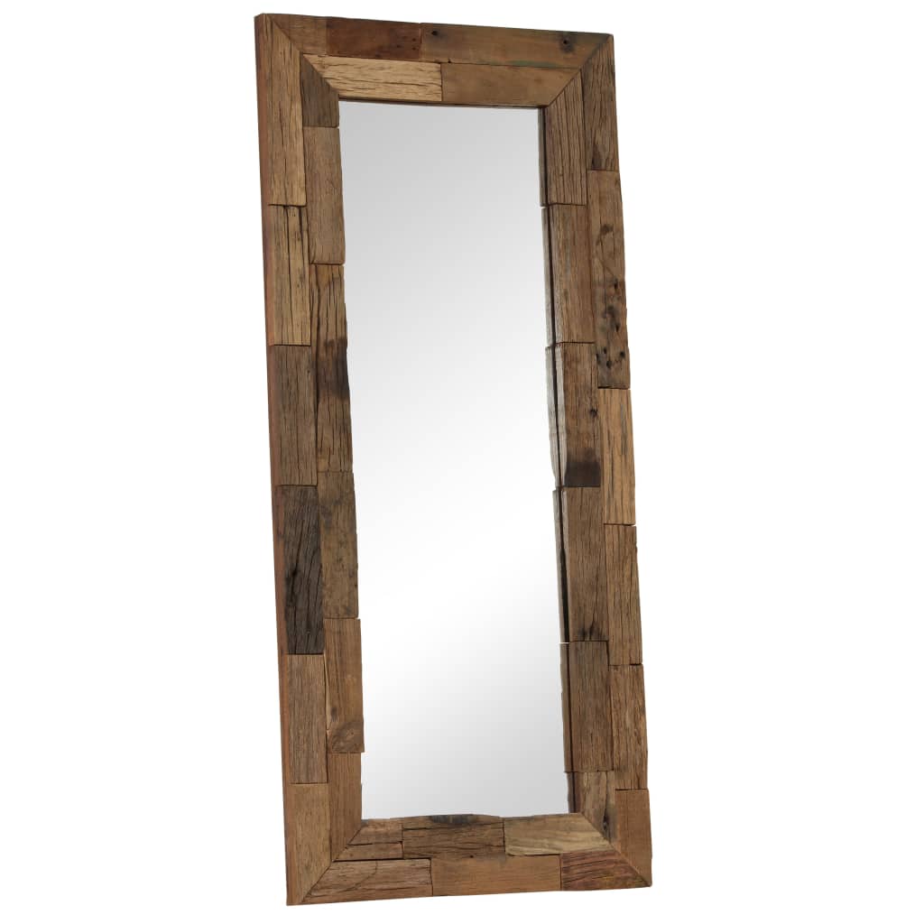 Miroir Vidaxxl 50x110 cm bois massif recyclé