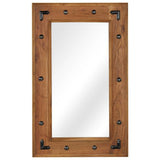 Miroir Vidaxxl 50x80 cm bois d'acacia massif