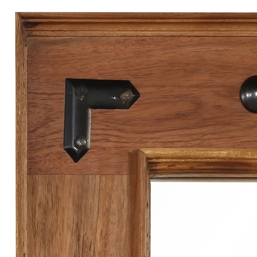 Miroir Vidaxxl 50x80 cm bois d'acacia massif