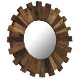 Miroir mural Vidaxl 70 cm Bois recyclé solide