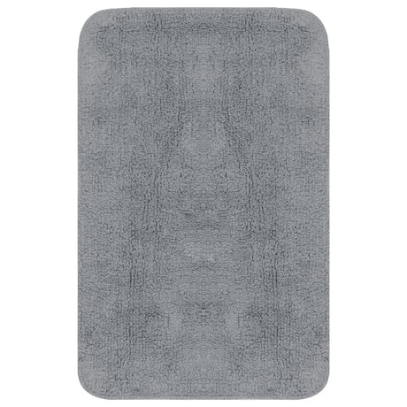 Vidaxl Bathmatting Set Fabric Gris 3 pièces