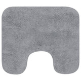 VidaXL Bathmatting set Fabric gray 3-piece