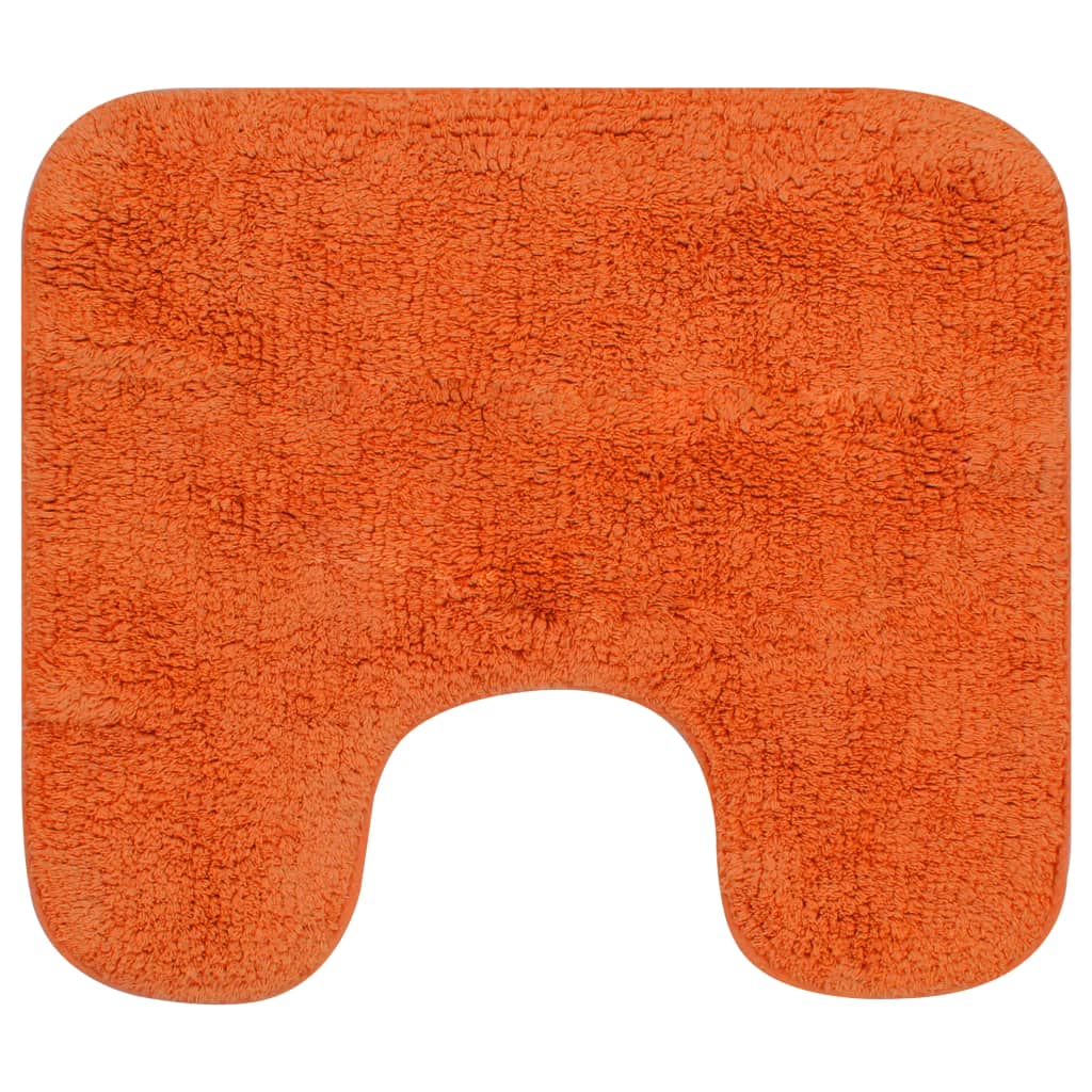 Vidaxl Bathmatting Tabet Naranja de 3 piezas