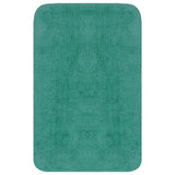 Vidaxl Bathmatting Set Fabric Turquoise 3-Piece