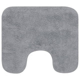 Vidaxl Bathmatting Set Fabric Grey 2-Part