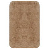 Vidaxl Bathmatting de tela beige 2 partes