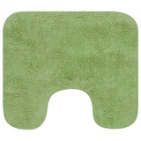 VidaXL Bathmatting set fabric green 2-part