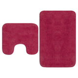 Vidaxl Bathmatting Set Fucsia de 2 piezas