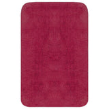Vidaxl Bathmatting Set Fabric Fuchsia 2 pièces