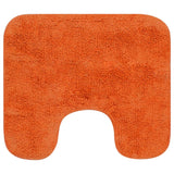 Vidaxl Bathmatting Set Fabric Orange 2-Part