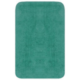 Vidaxl Bathmatting Set Fabric Turquoise 2 pièces