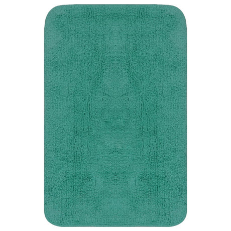 Vidaxl Bathmatting Set Fabric Turquoise 2 pièces