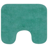Vidaxl Bathmatting Set Fabric Turquoise 2 pièces