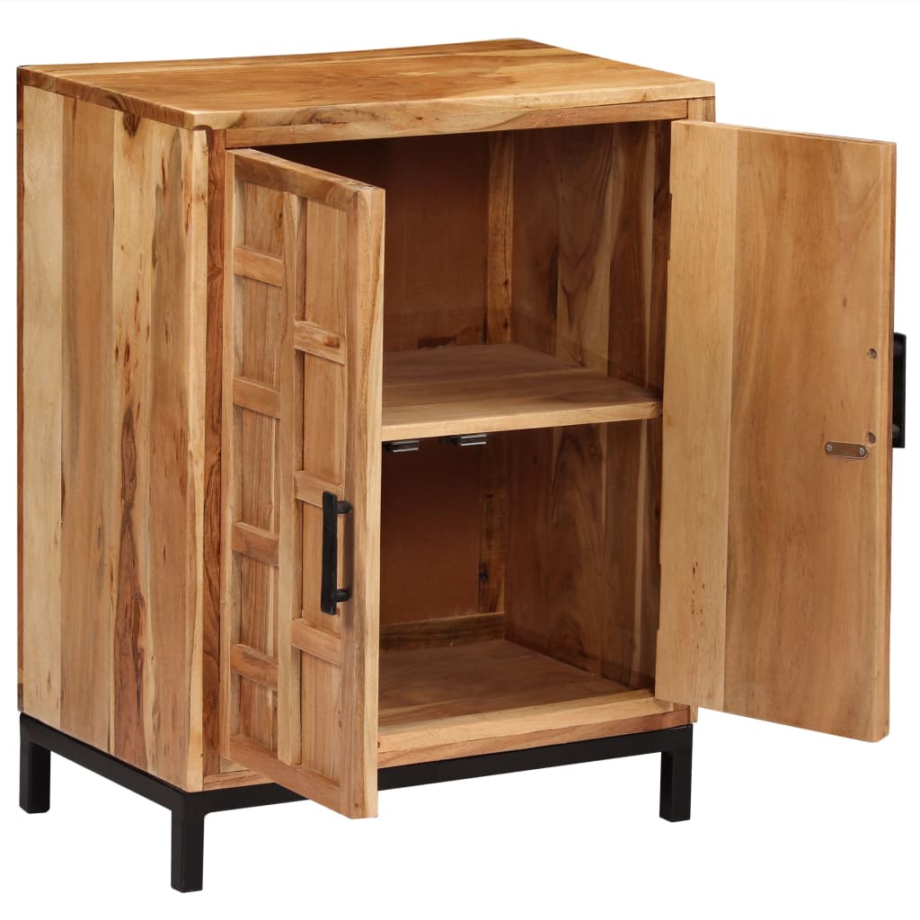 Vidaxl dressoir 60x35x76 cm massief acaciahout bruin