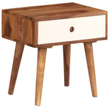 Vidaxl nachtkastje 45x30x45 cm massief acaciahout