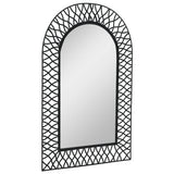 Mirror de pared Vidaxl doblado 50x80 cm negro