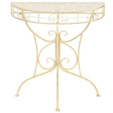 Vidaxl bijzettafel vintage stijl half rond 72x36x74 cm metaal goud