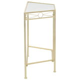 Vidaxl bijzettafel in vintage stijl 87x34x73 cm metaal goud