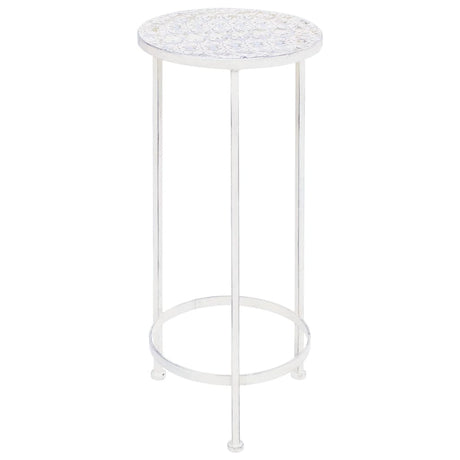 Vidaxl en 3 parties Stand Set Set Vintage Style Metal Antique Blanc