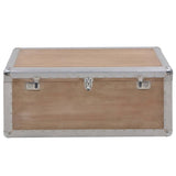 Vidaxl opbergkist 91x52x40 cm massief vurenhout bruin