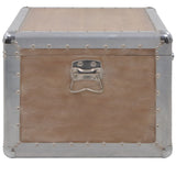 Vidaxl opbergkist 91x52x40 cm massief vurenhout bruin